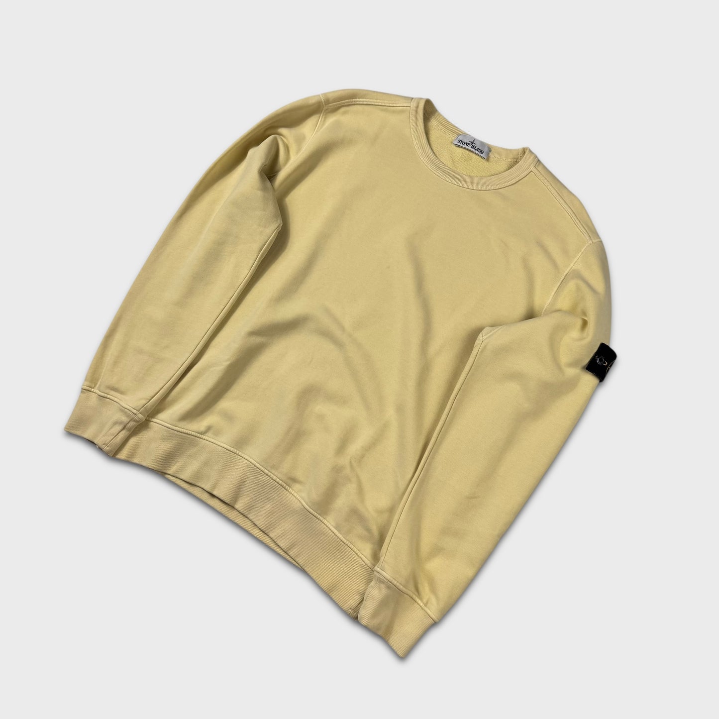 Stone Island Yellow Crewneck Sweatshirt XL