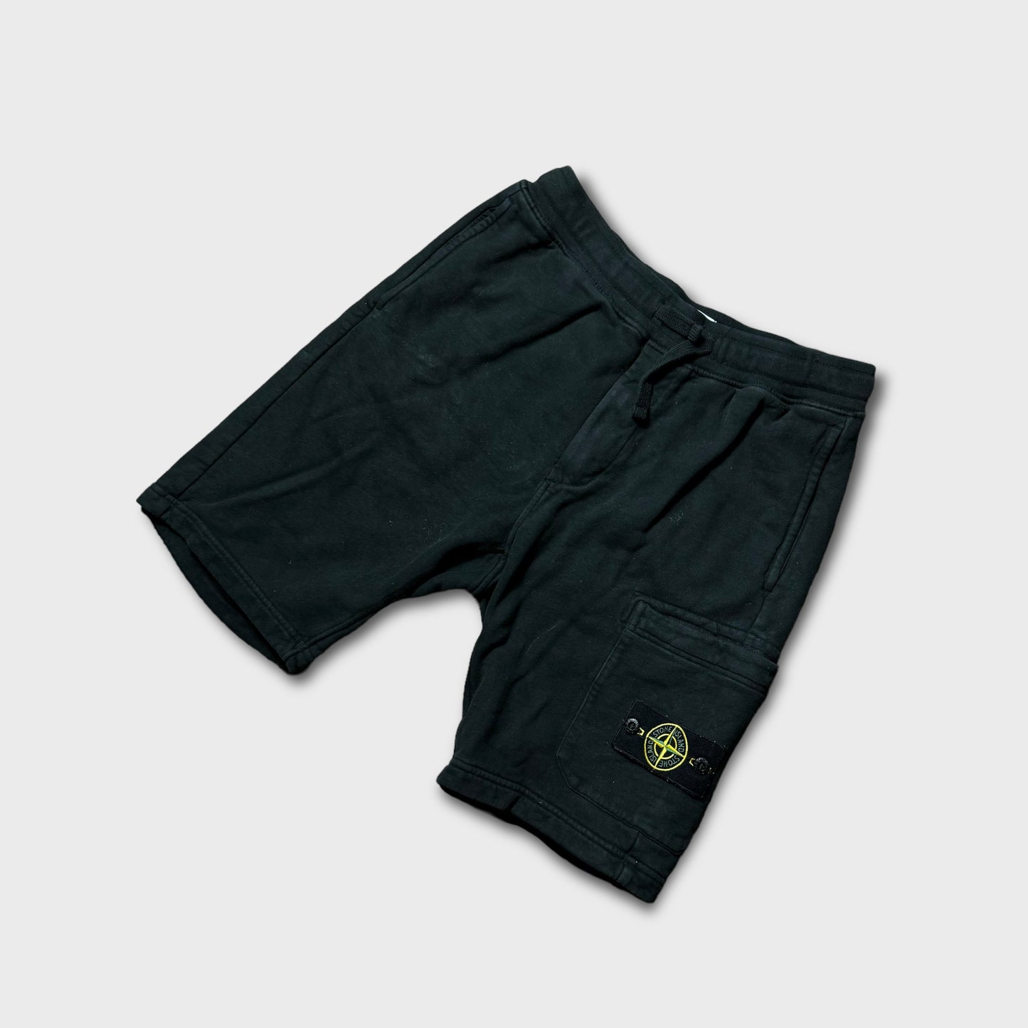 Stone Island Black Cotton Shorts S