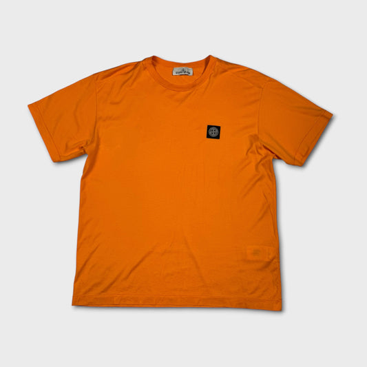 Stone Island Orange Compass Logo T-Shirt XL