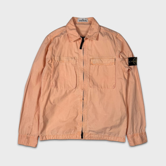 Stone Island Peach Full Zip Overshirt L