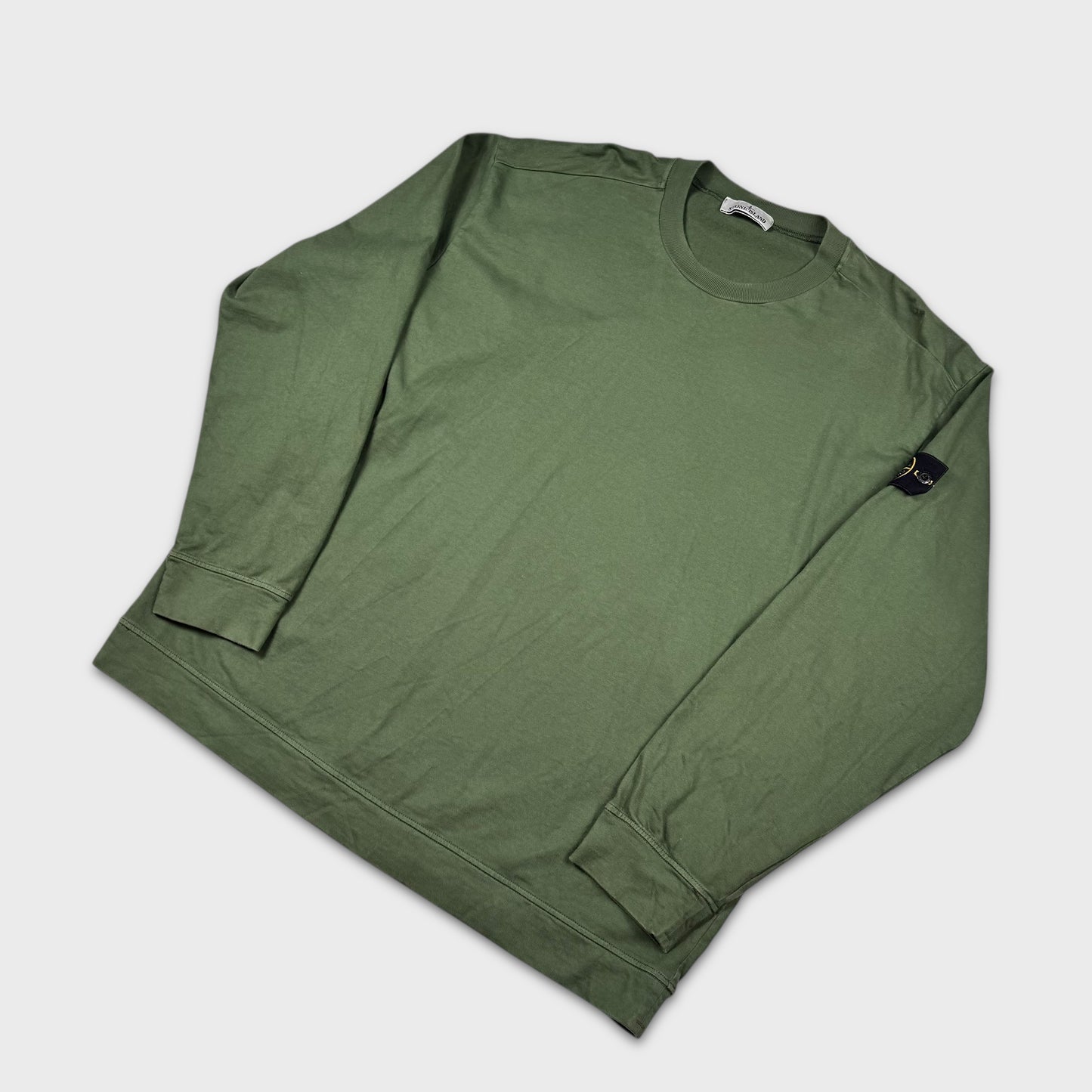 Stone Island Olive Lightweight Crewneck 3XL