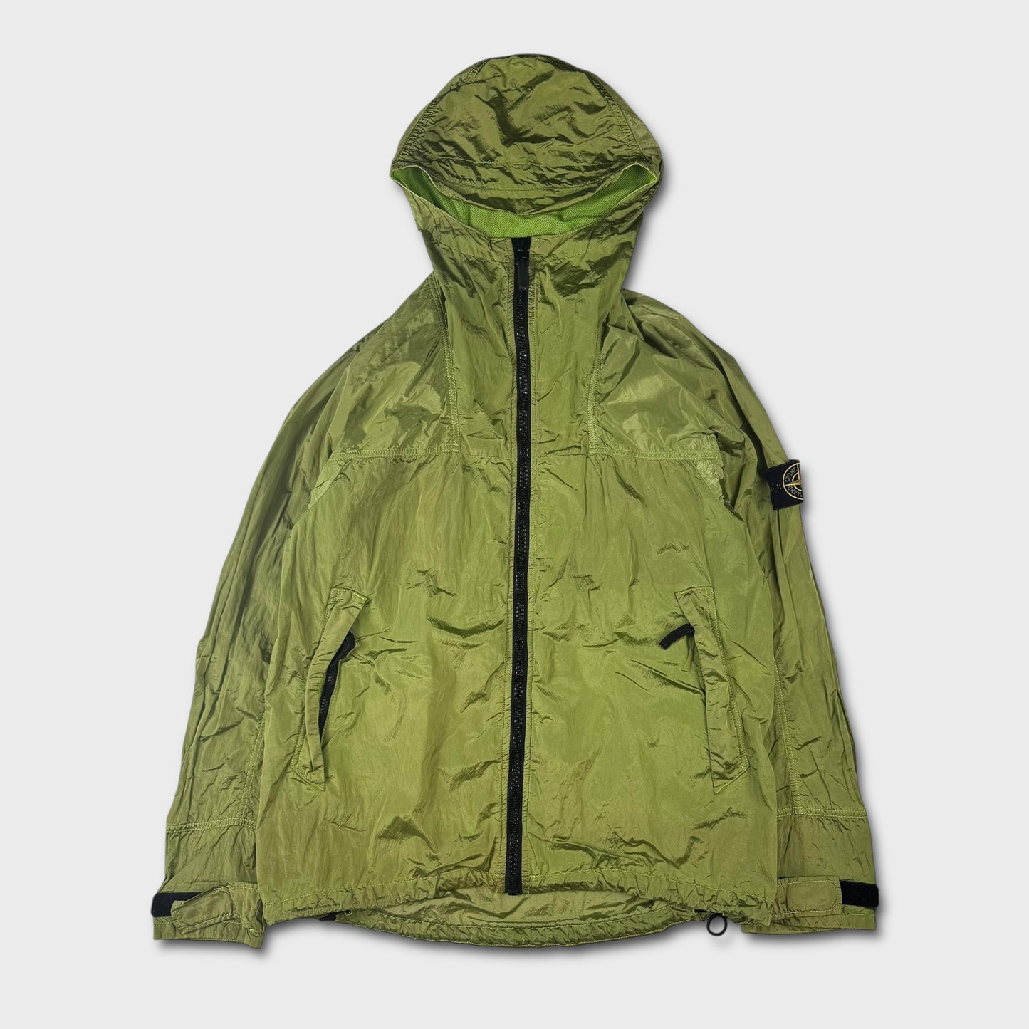 Stone Island Acid Lime Green Nylon Metal Watro Jacket XL