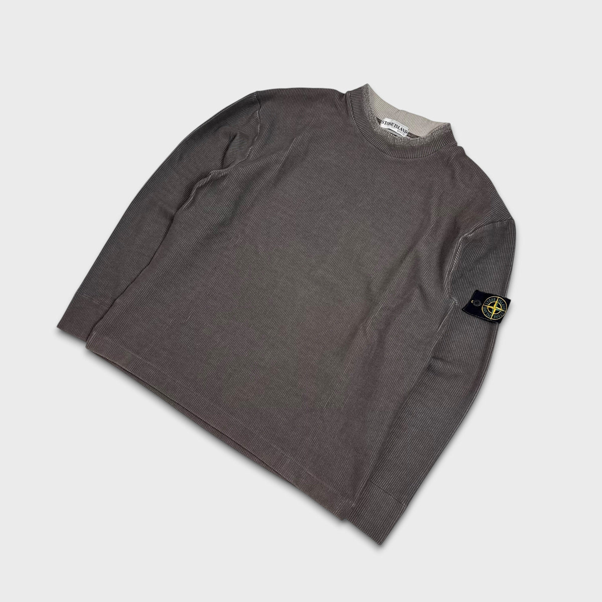 Stone Island Ribbed Cotton Vintage Jumper L