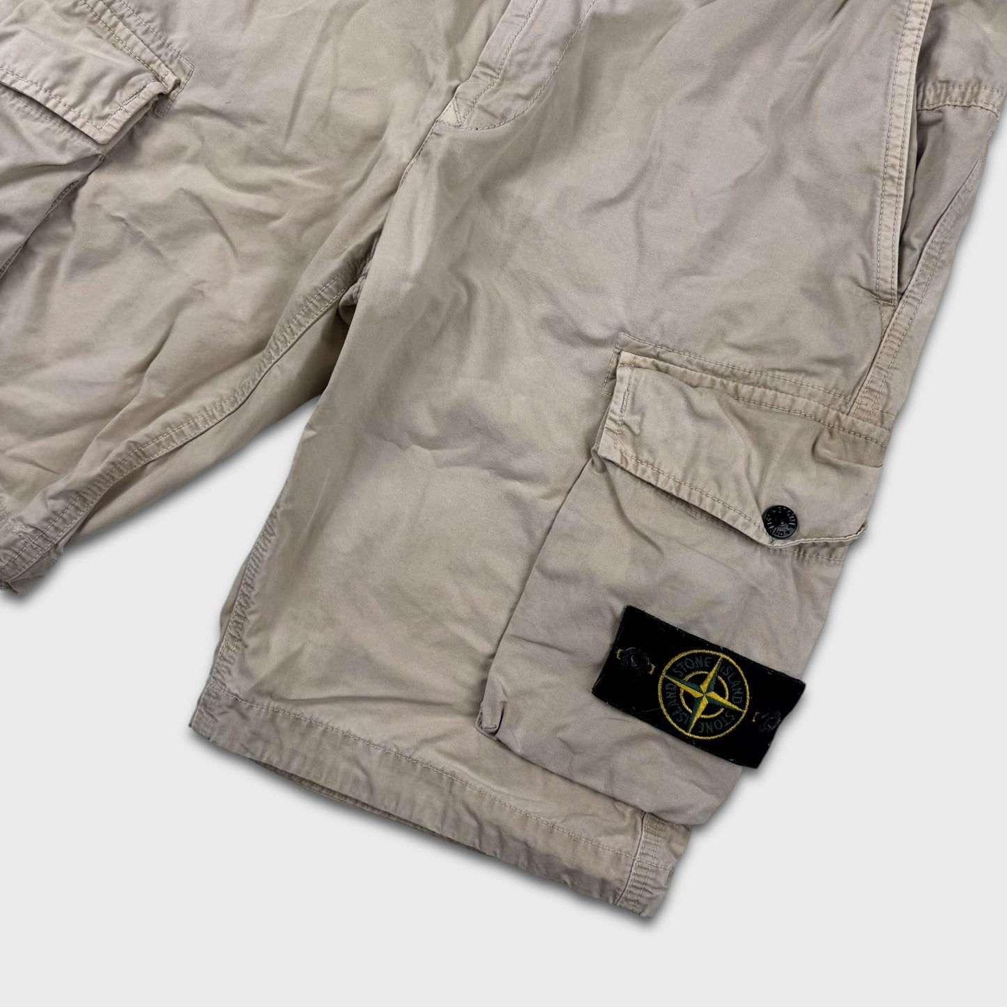 Stone Island Beige Cargo Shorts W32