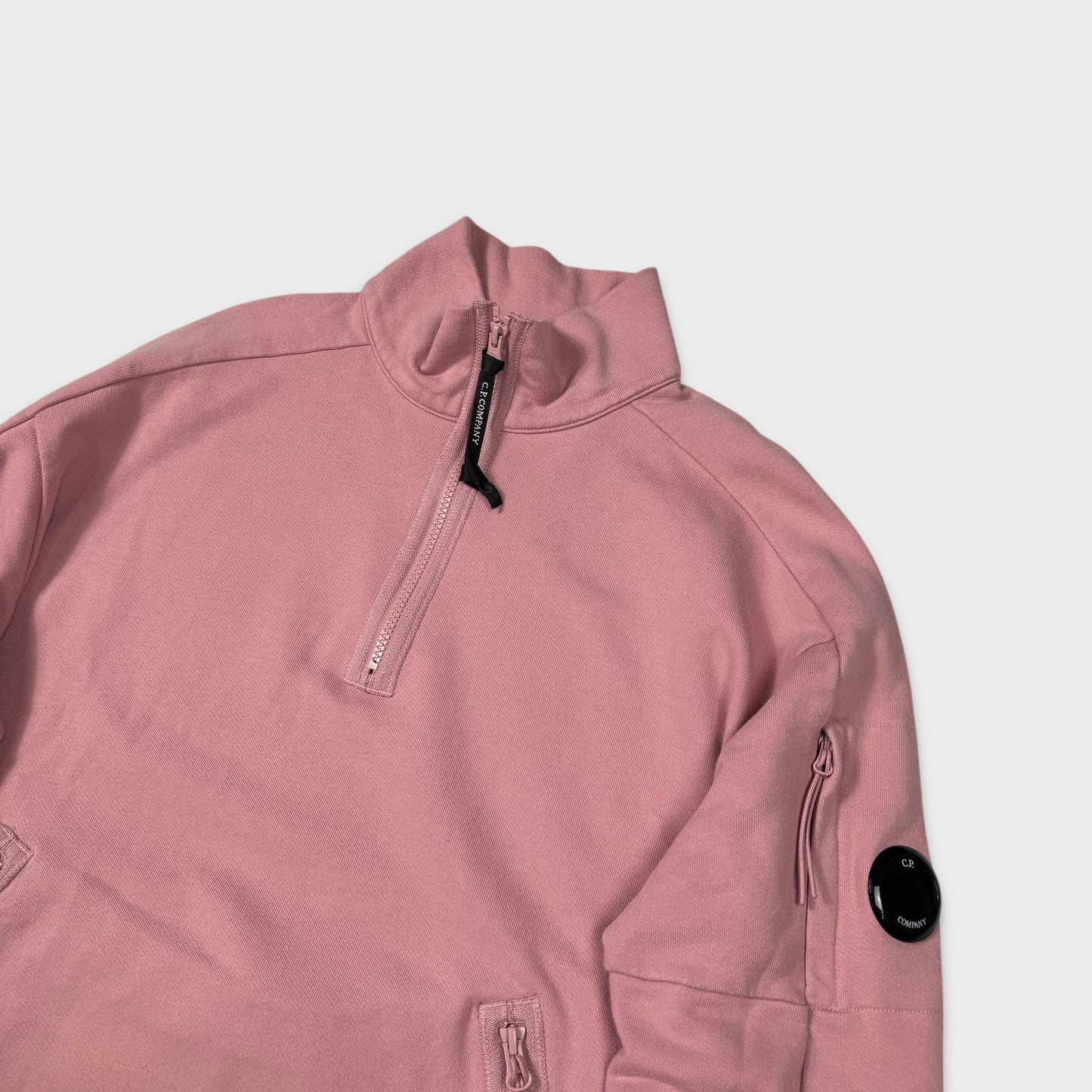 CP Company Pink Quarter Zip Sweatshirt M