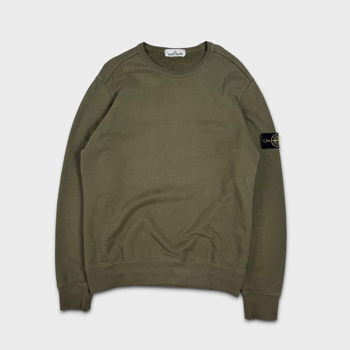 Stone Island Olive Green Crewneck L