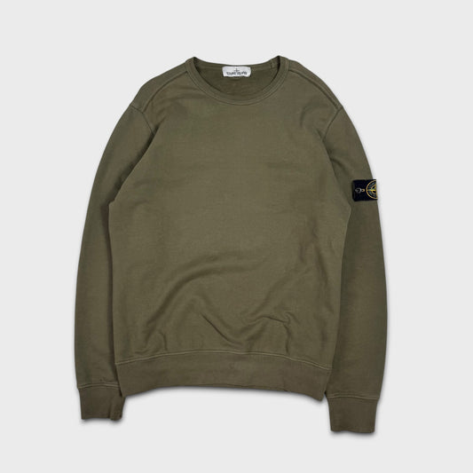 Stone Island Olive Green Crewneck L