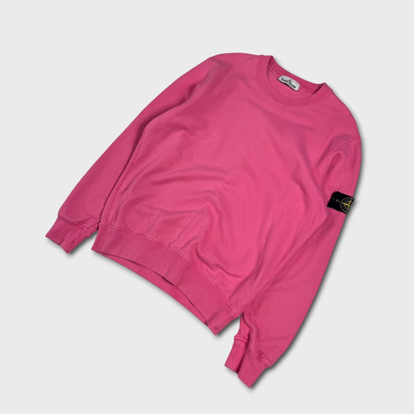 Stone Island Pink Crewneck Sweatshirt M