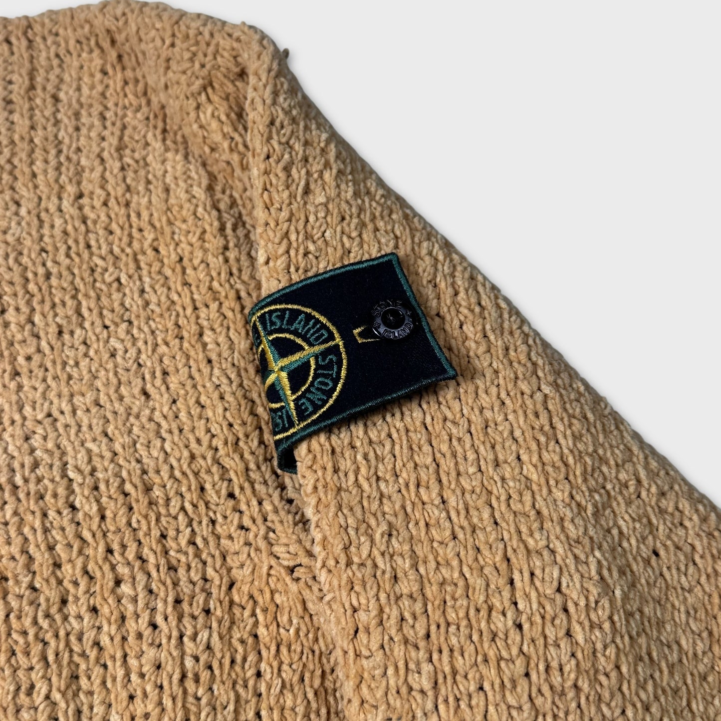 Stone Island AW1997 Green Edge Chunky Knit XL