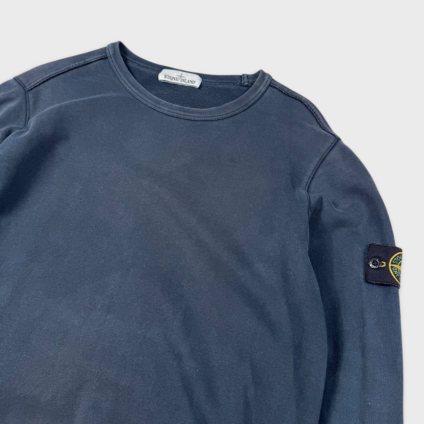Stone Island Navy Crewneck Sweatshirt L