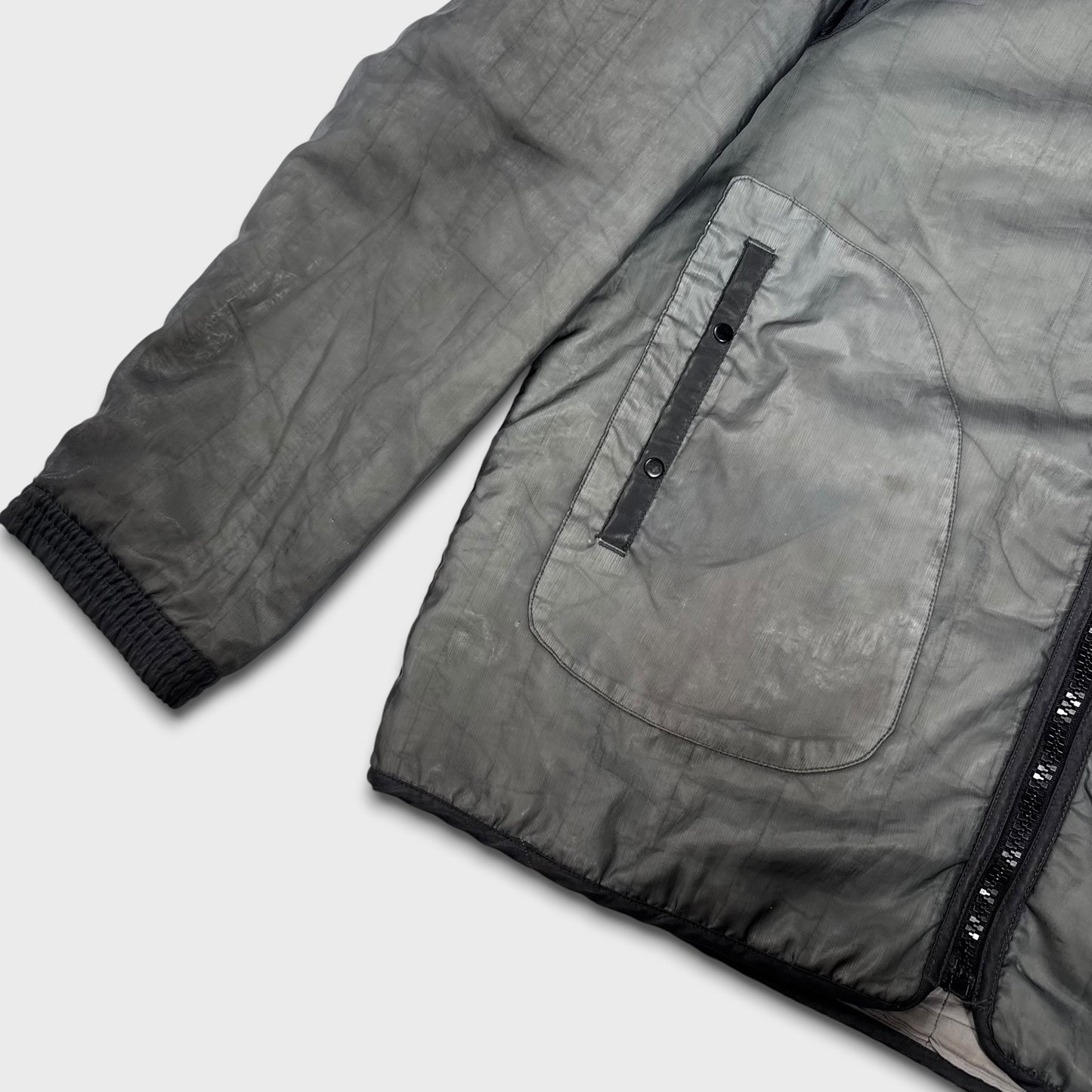 Stone Island 2001 Grey Monofilament Jacket XL