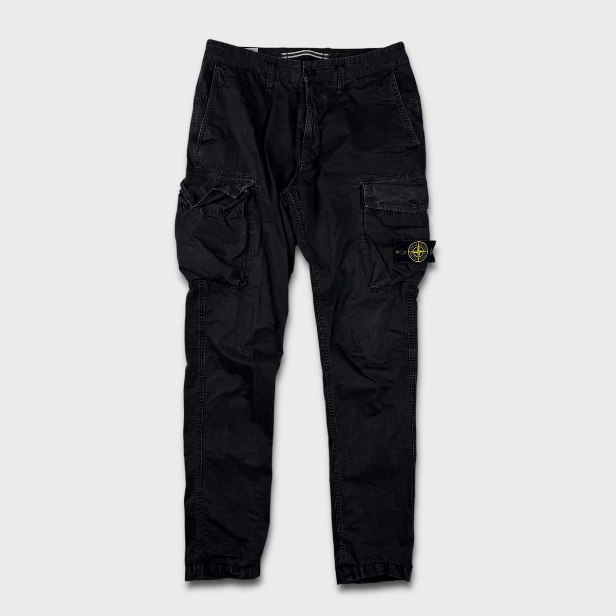 Stone Island Black Slim Cargo Pants W30 – ArchiveJoy