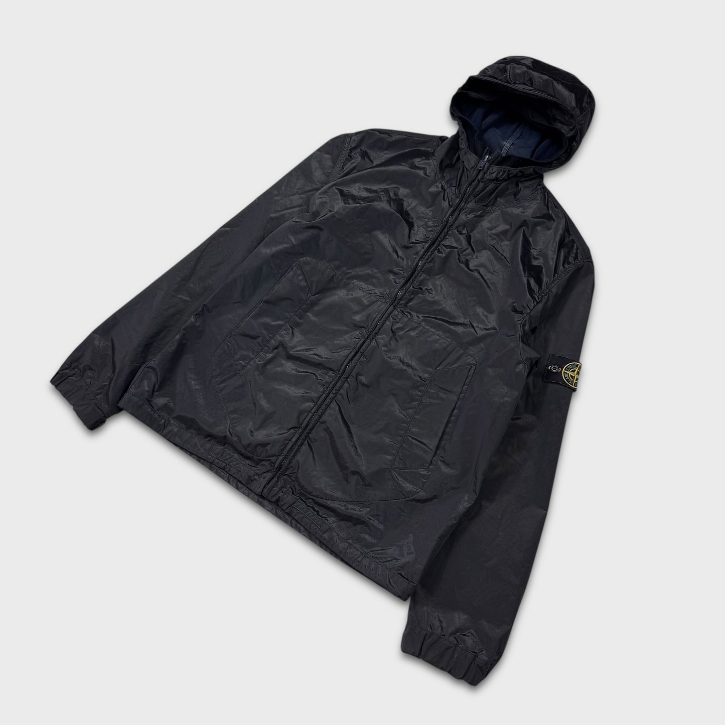 Stone Island 2007 Nylon Shimmer Flock Jacket XL