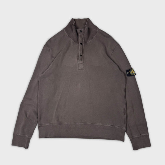Stone Island Charcoal Quarter Zip Sweatshirt XL