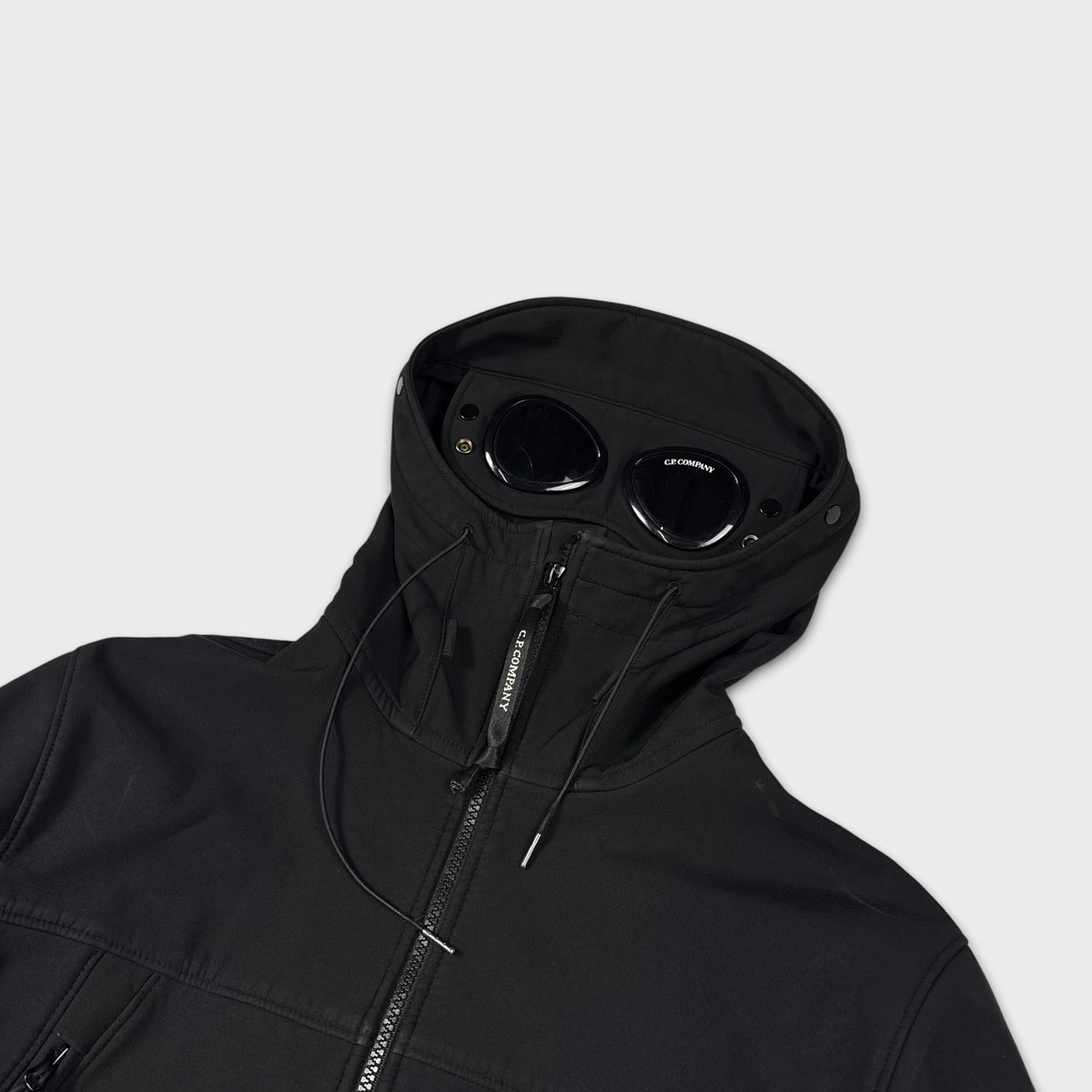 CP Company Black Soft Shell-R Goggle Jacket M