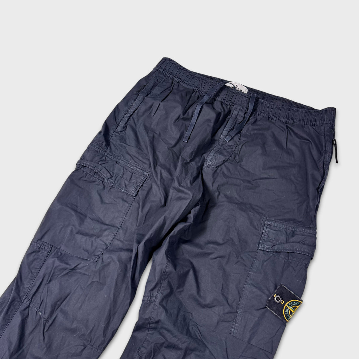 Stone Island Navy Tela Cargo Pants W36