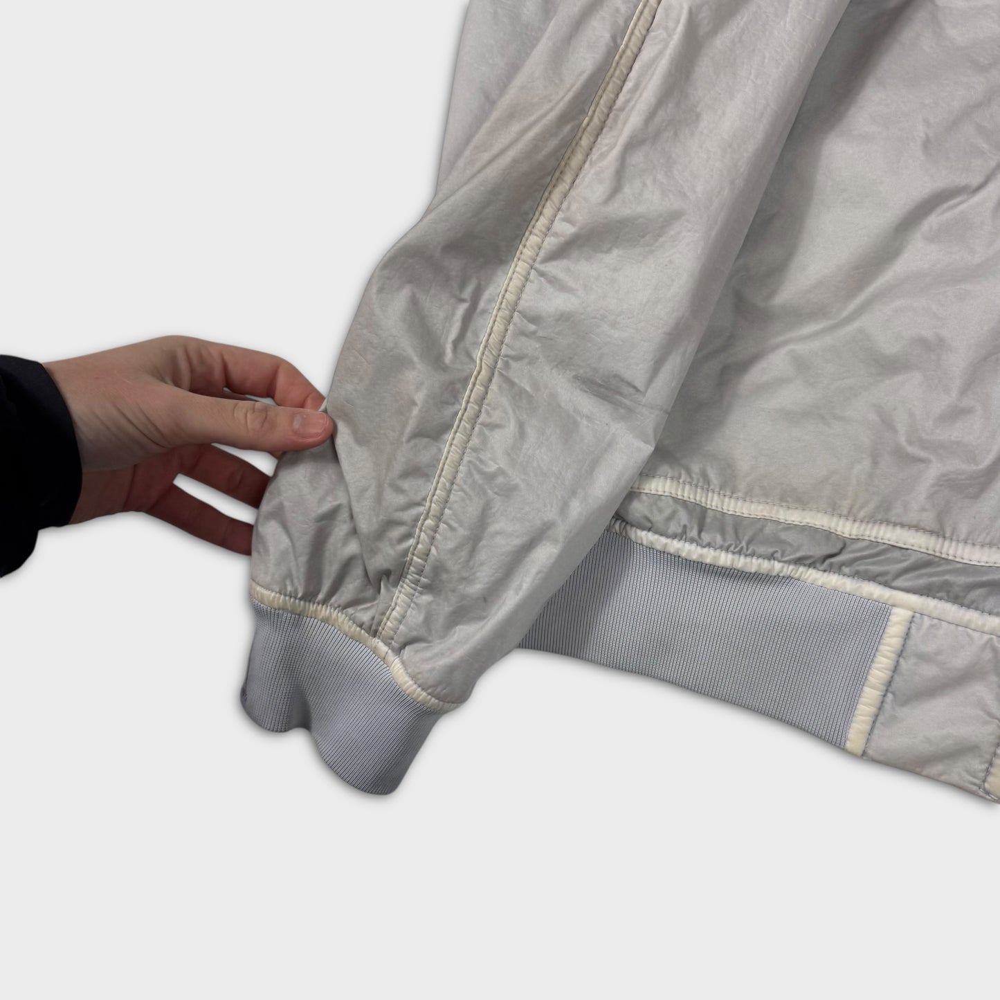 Stone Island Ice White Lamy Velour Jacket XL