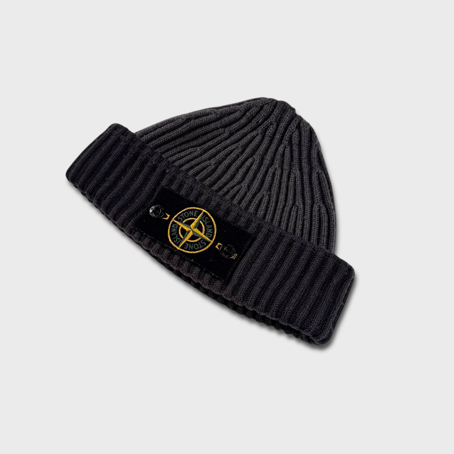 Stone Island Two-Tone Badge Beanie OS