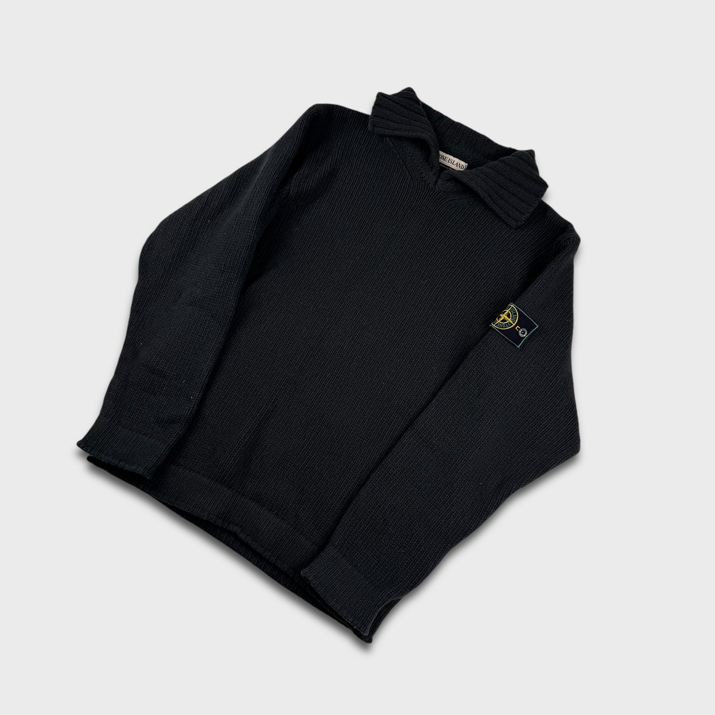 Stone Island 1998 Green Edge Knit M