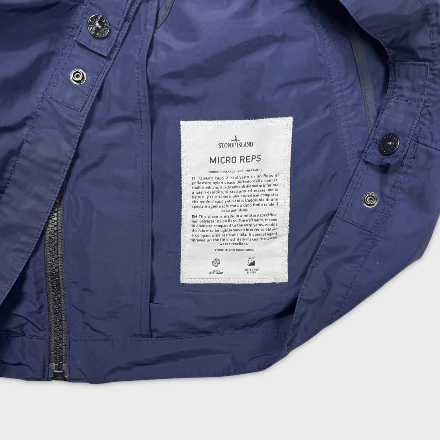 Stone Island Navy Micro Reps Jacket XL