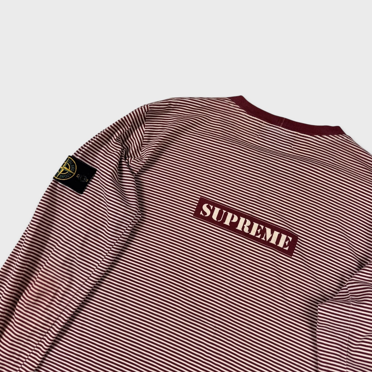 Stone Island x Supreme Striped Longsleeve L