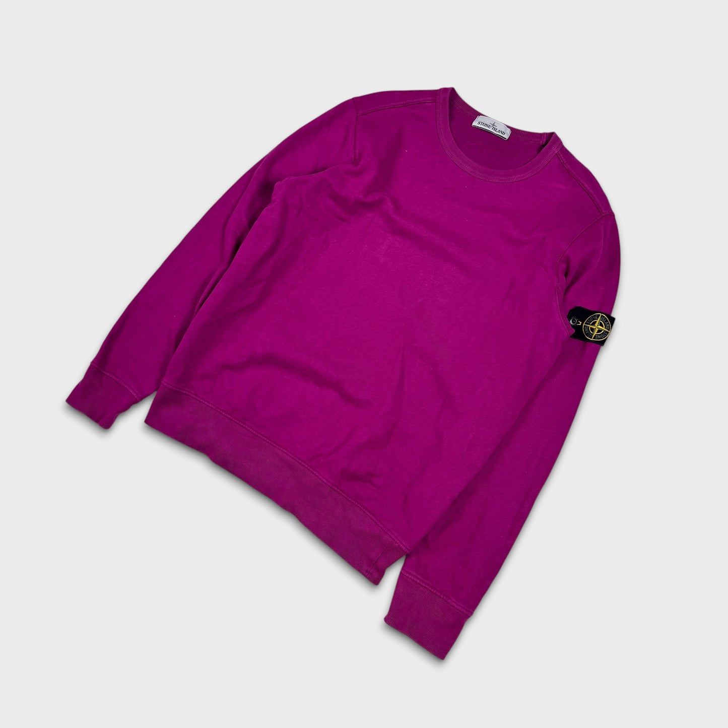 Stone Island Purple Crewneck Sweatshirt L