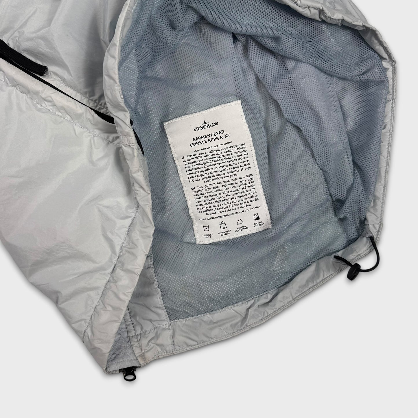 Stone Island Baby Blue Crinkle Reps NY TC Jacket M