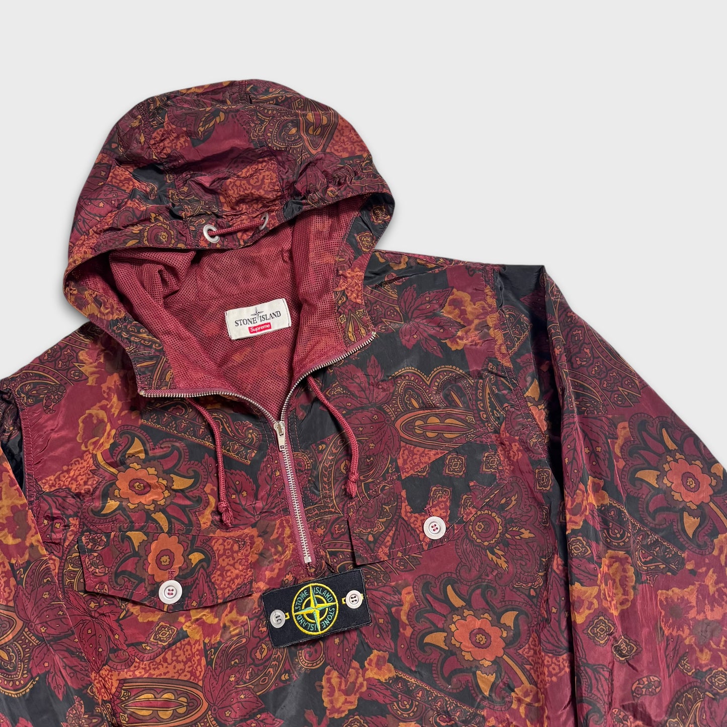 Stone Island x Supreme Paisley Nylon Metal 5C Anorak Jacket M