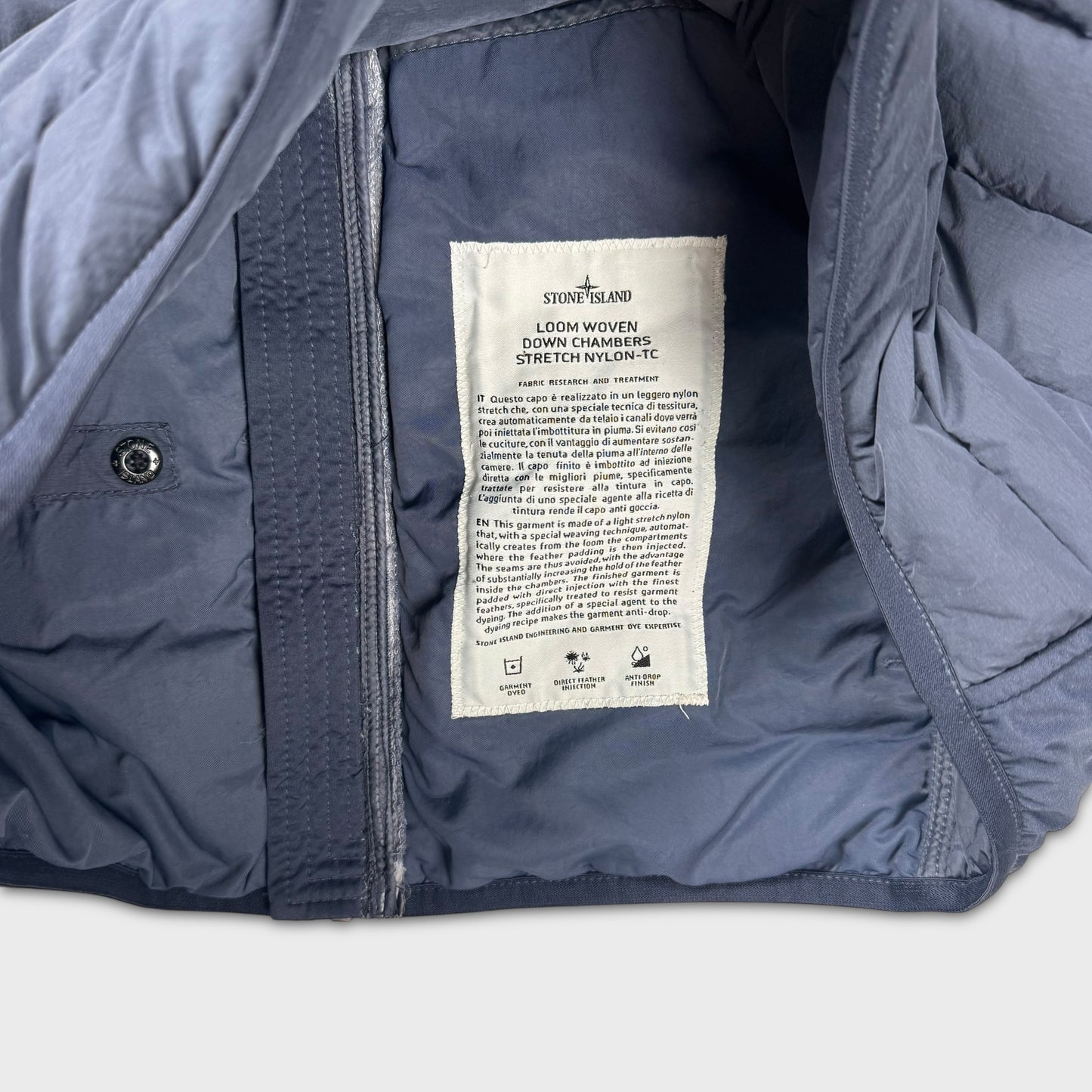 Stone Island Loom Woven Down Chambers Jacket M