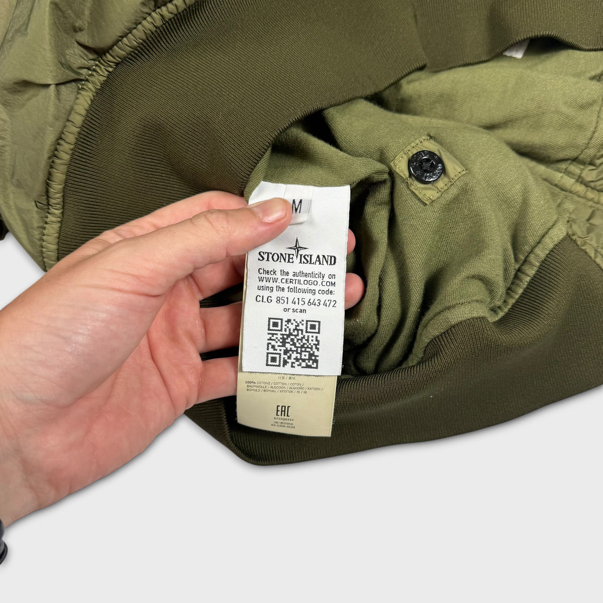 Stone Island Garment Dyed Crinkle Reps NY Bomber Jacket M