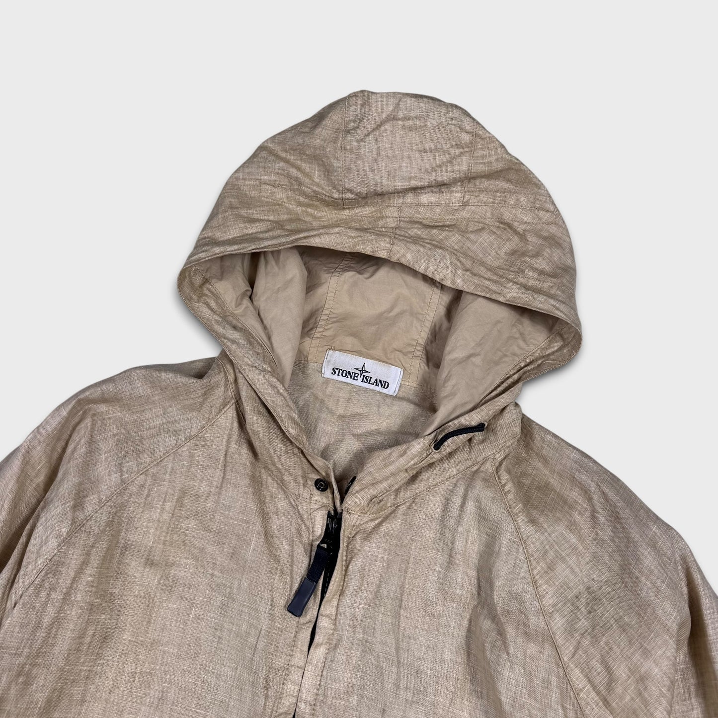 Stone Island Lino Watro Tela Hooded Jacket XXL