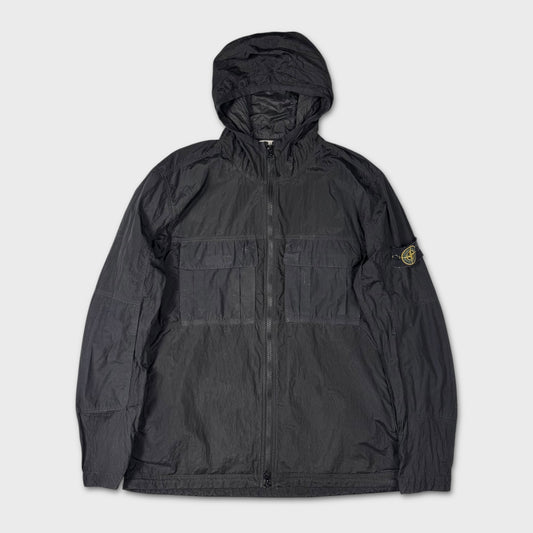 Stone Island Black Nylon Metal Ripstop Jacket XXL