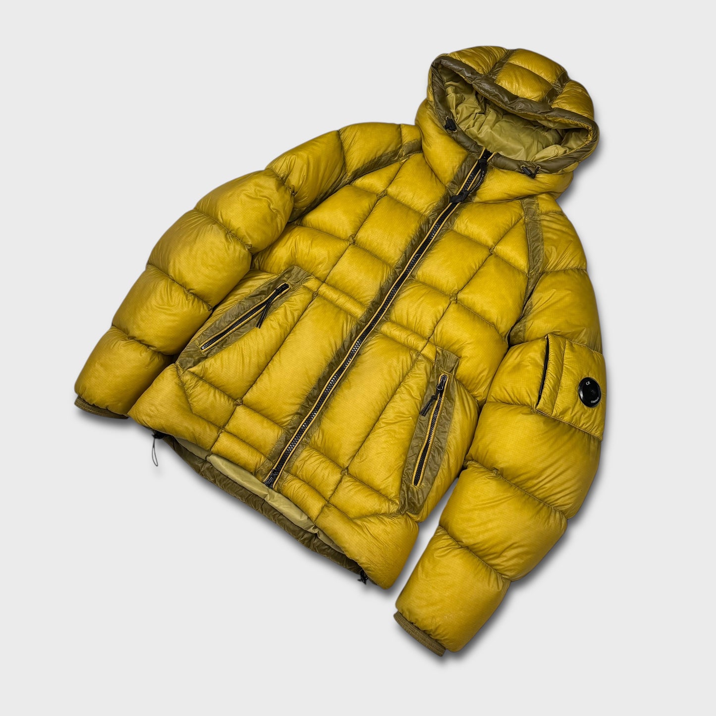 CP Company Yellow DD Shell Puffer Jacket M