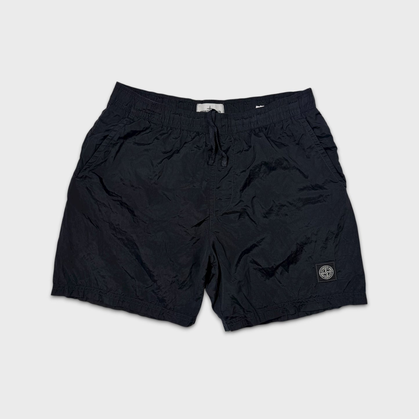 Stone Island Black Nylon Metal Shorts L