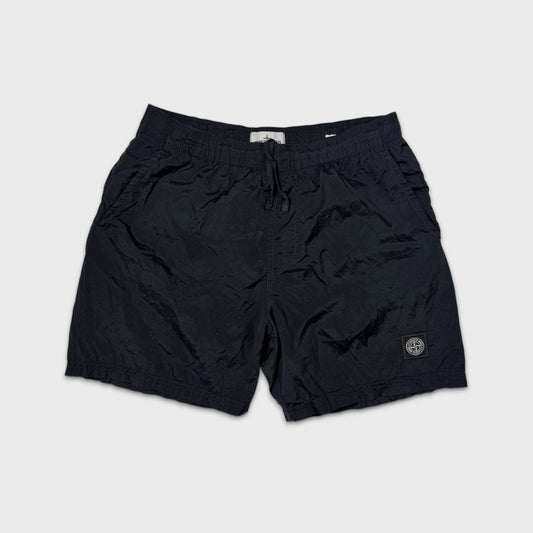 Stone Island Black Nylon Metal Shorts L