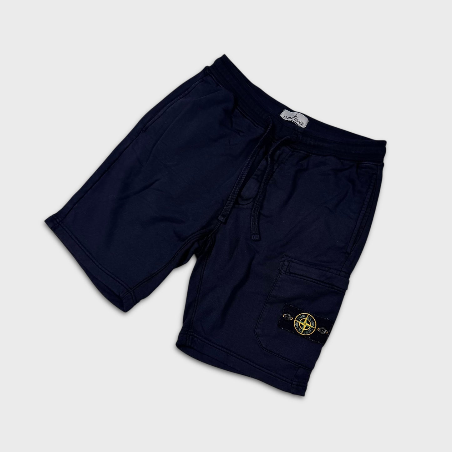 Stone Island Navy Cotton Shorts M