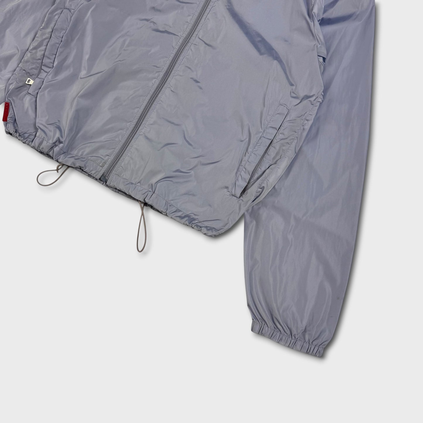Prada Sport Baby Blue Nylon Windbreaker Jacket XL