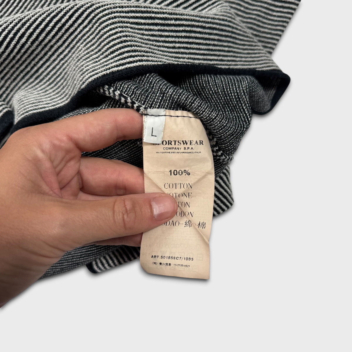 Stone Island SS2009 Mesh Badge Holographic Hoodie L