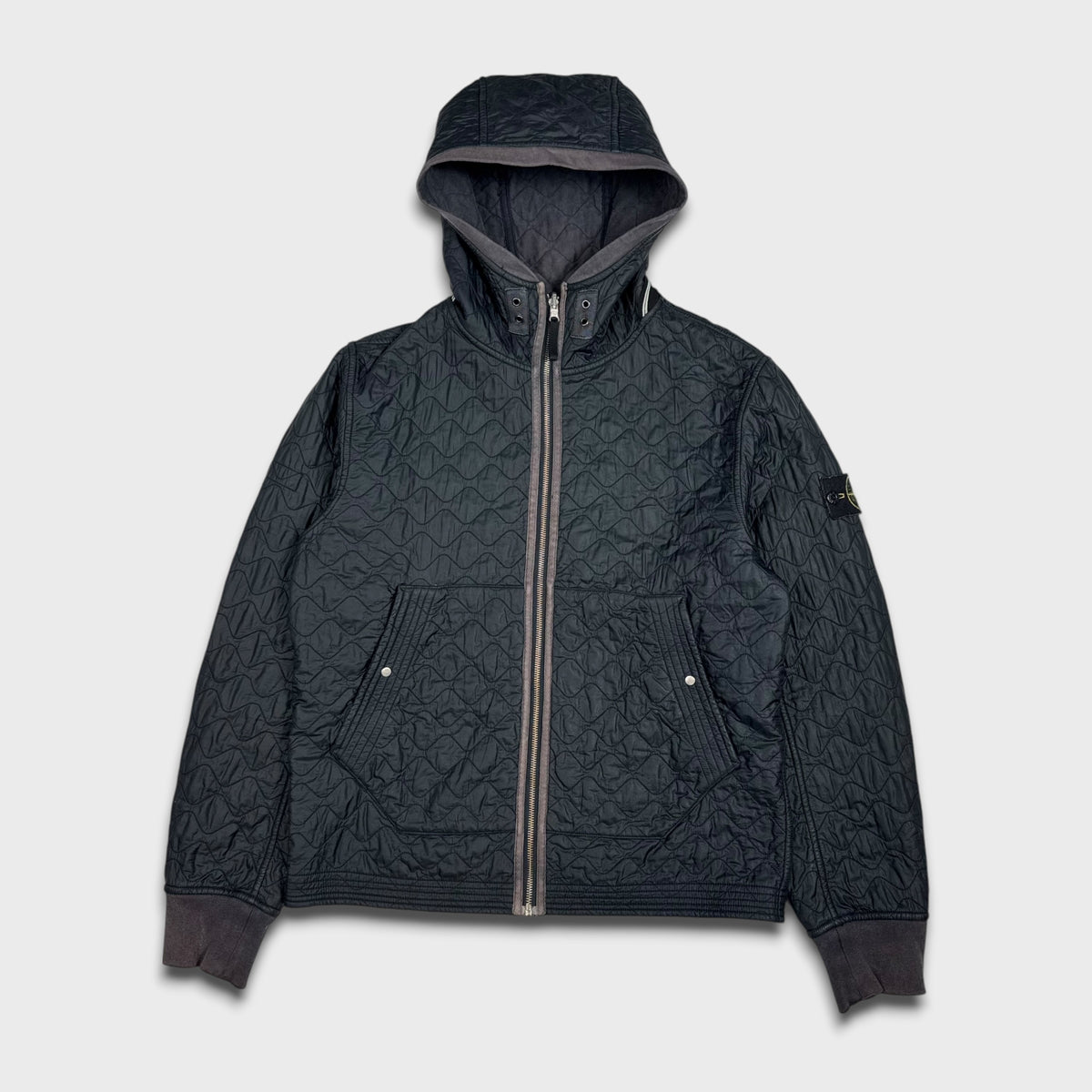 Stone Island 2010 Wave Quilted Reversible Jacket L