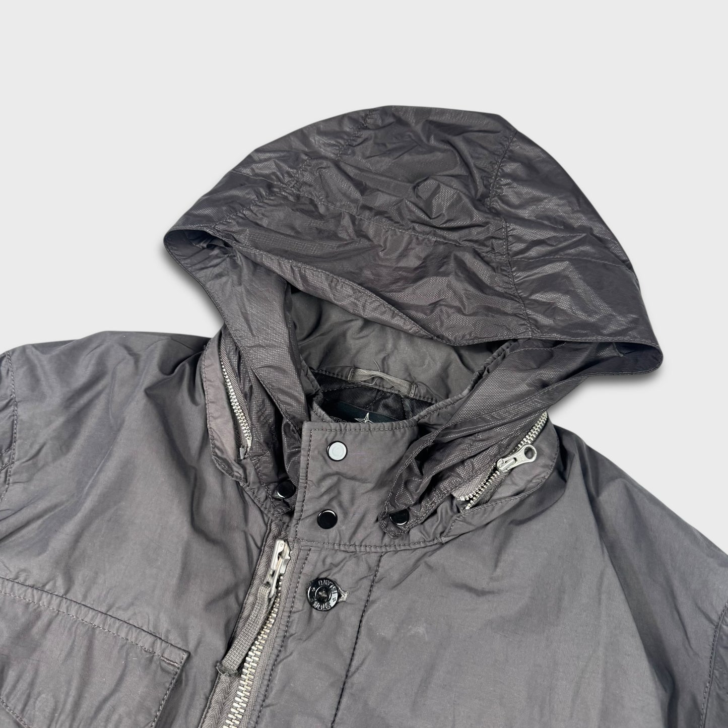 Stone Island Shadow Project 4 Field Quilted Nylon Hooded Jacket M