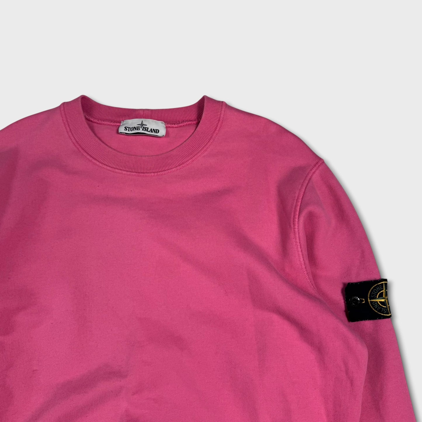 Stone Island Pink Crewneck Sweatshirt M