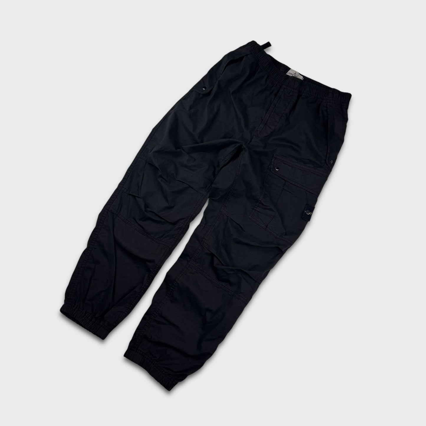 Stone Island Parachute Black Cargo Pants W30