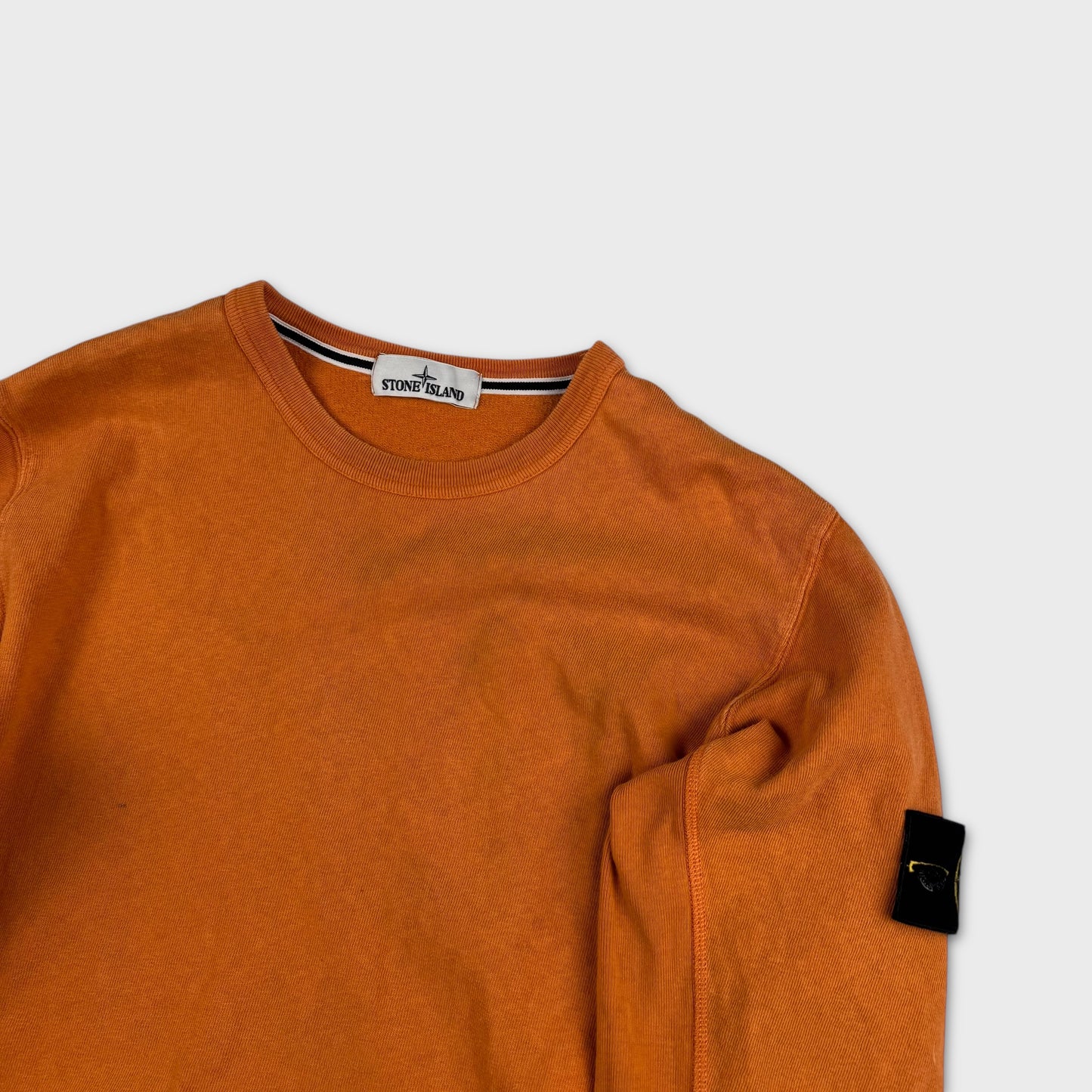 Stone Island Orange Crewneck Sweatshirt XL