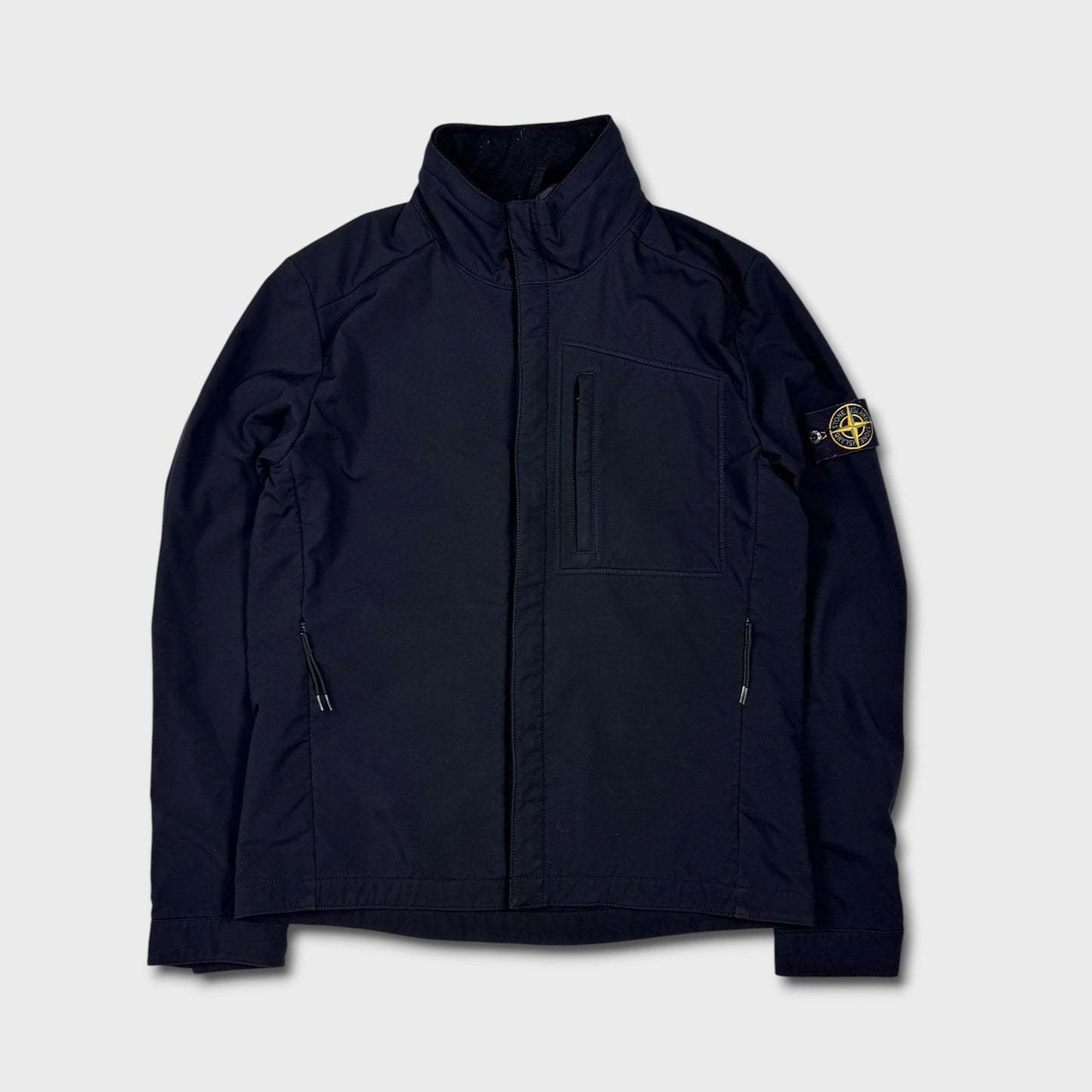Stone Island Black Soft Shell-R Jacket L