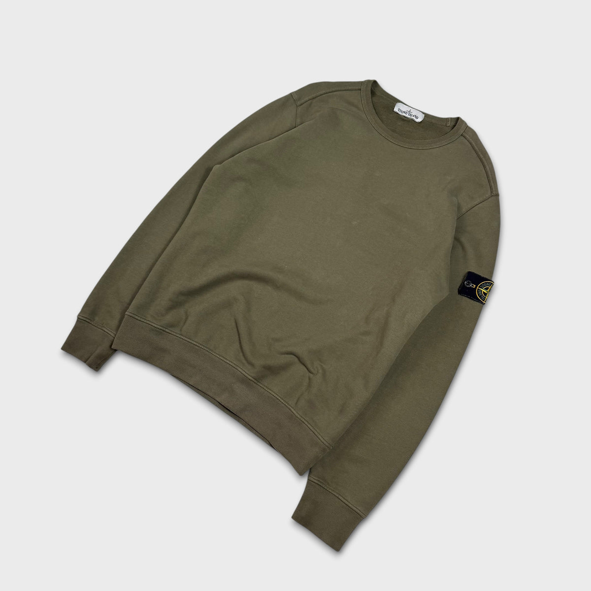 Stone Island Olive Green Crewneck L