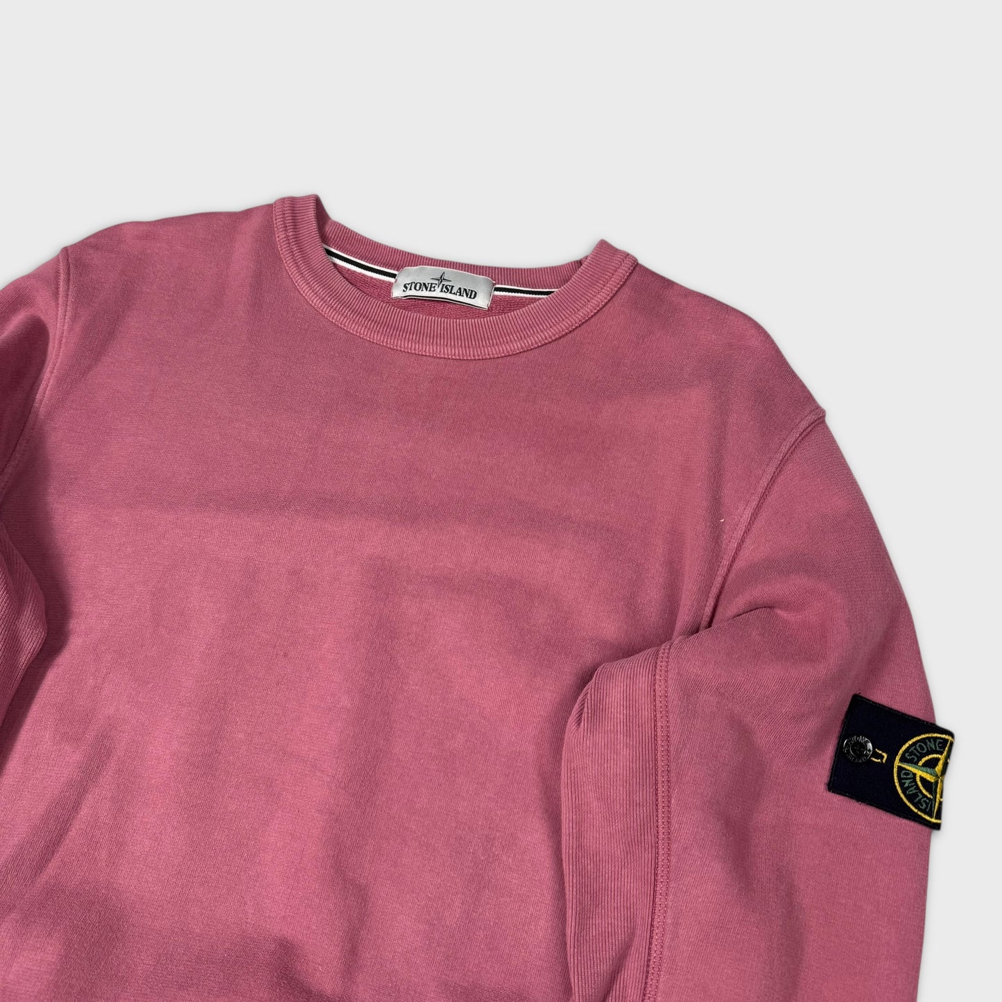 Stone Island Pink Crewneck Sweatshirt L
