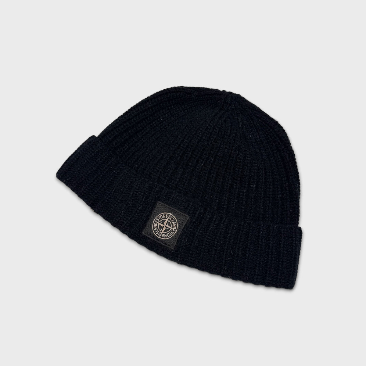 Stone Island Black Beanie OS