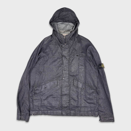 Stone Island SS2003 Cotton Canvas Charcoal Jacket XL
