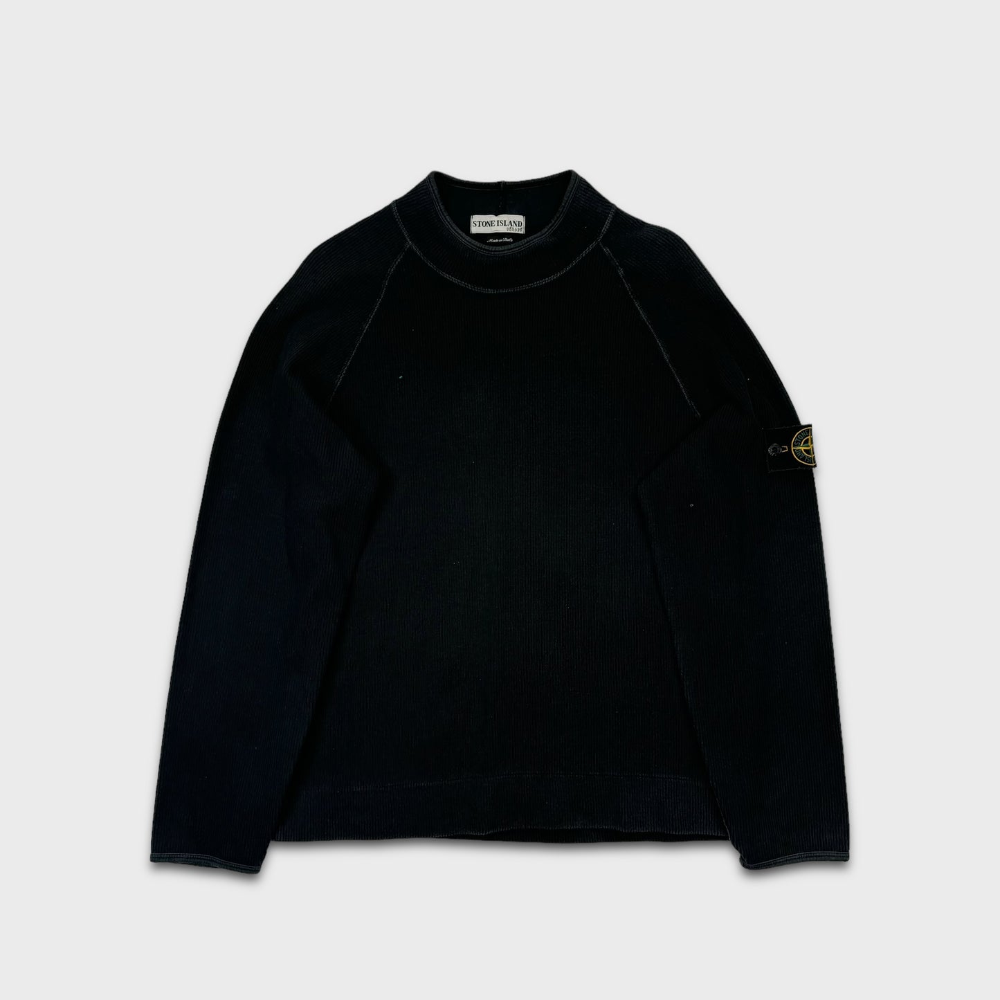 Stone Island Ribbed Cotton Mockneck M