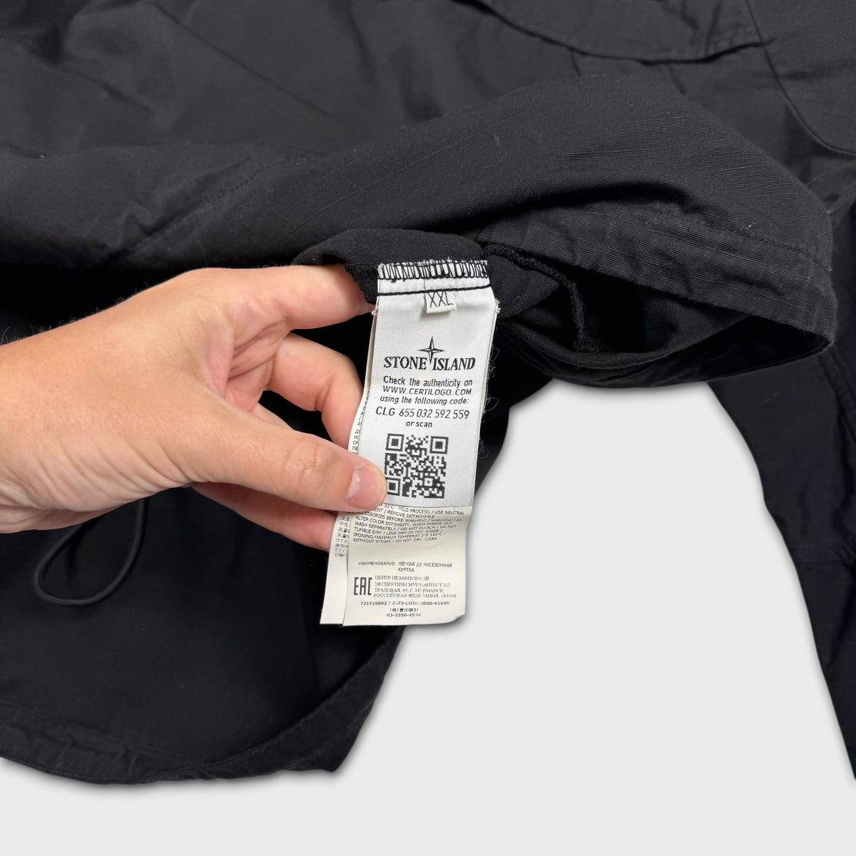 Stone Island Cotton Ripstop Pullover Smock Jacket XXL